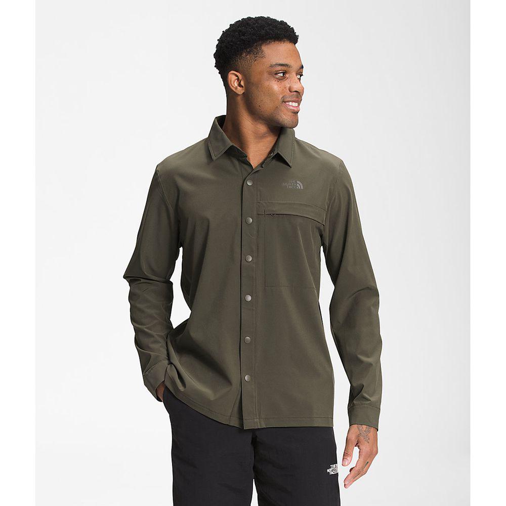 The North Face First Trail Ανδρικα Μπλούζα Με Μακρύ Μανίκι - Πρασινο (MHRW87294)